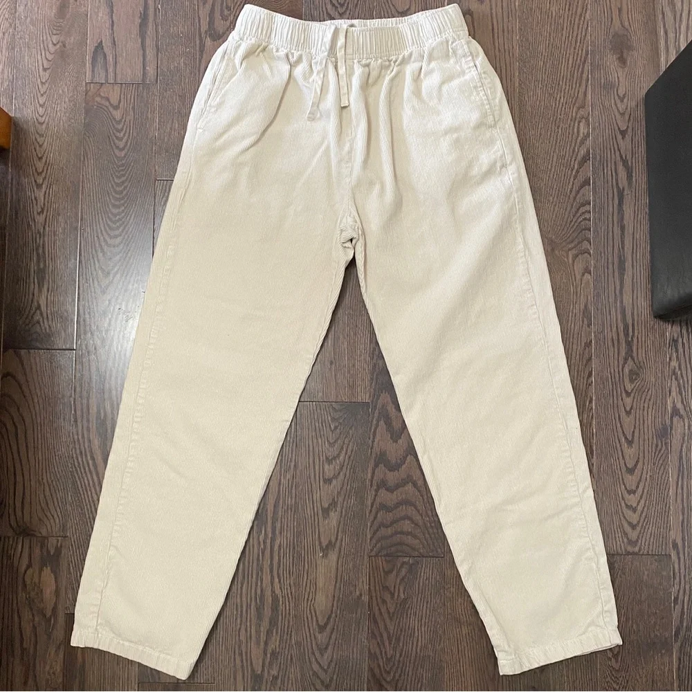 Corduroy Relaxed Fit Drawstring Pants - Picture 1 of 4